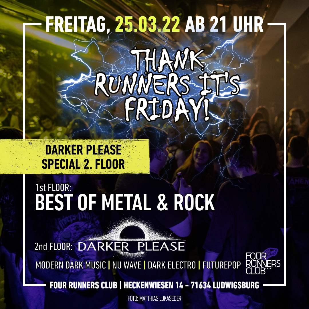 THANK RUNNERS ITS FRIDAY 25.03.22